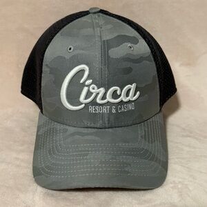 New Era Men's Cap Circa Resort & Casino in Gray Camo Slingback Embroidered